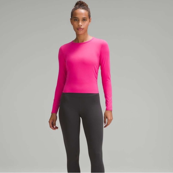 NWT Lululemon All It Takes Nulu Long-Sleeve Shirt Sonic Pink Size 4 - Picture 2 of 9